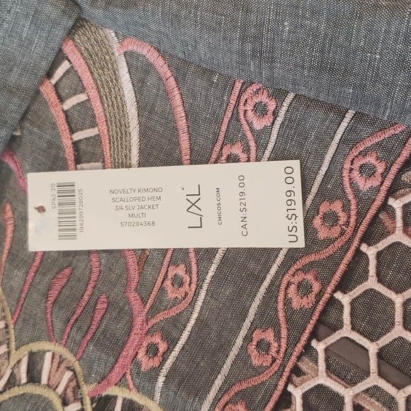 Chico's long jacket, coverup - Picture 5 of 13